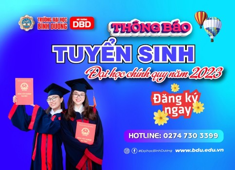 Thông báo tuyển sinh đại học chính quy năm 2023